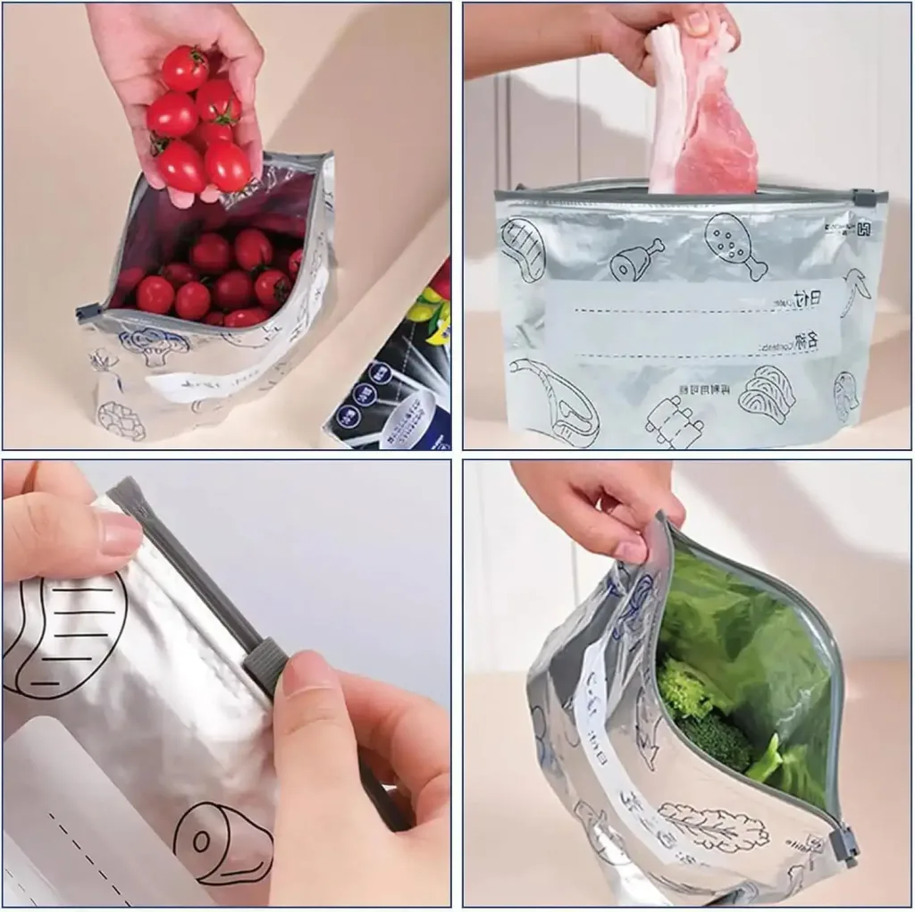 Aluminum Foil Zip Lock Bag | ৩০ পিস Value Pack | খাবার দীর্ঘক্ষণ টাটকা রাখার সহজ সমাধান
