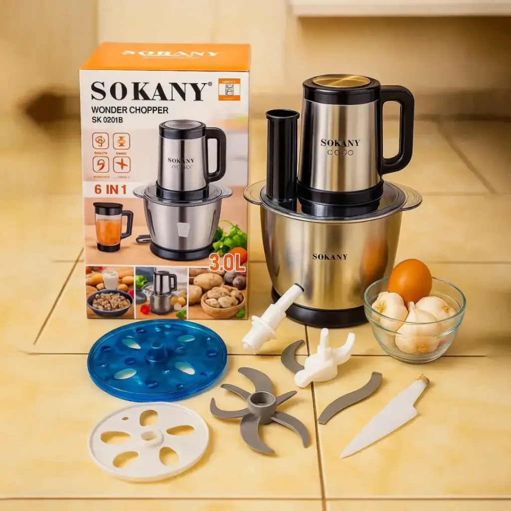 SOKANY 6-in-1 Wonder Chopper | এক মেশিনেই রান্নার সব প্রস্তুতি